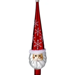 Baumspitze "Weihnachtsmann", Rot, 30Cm