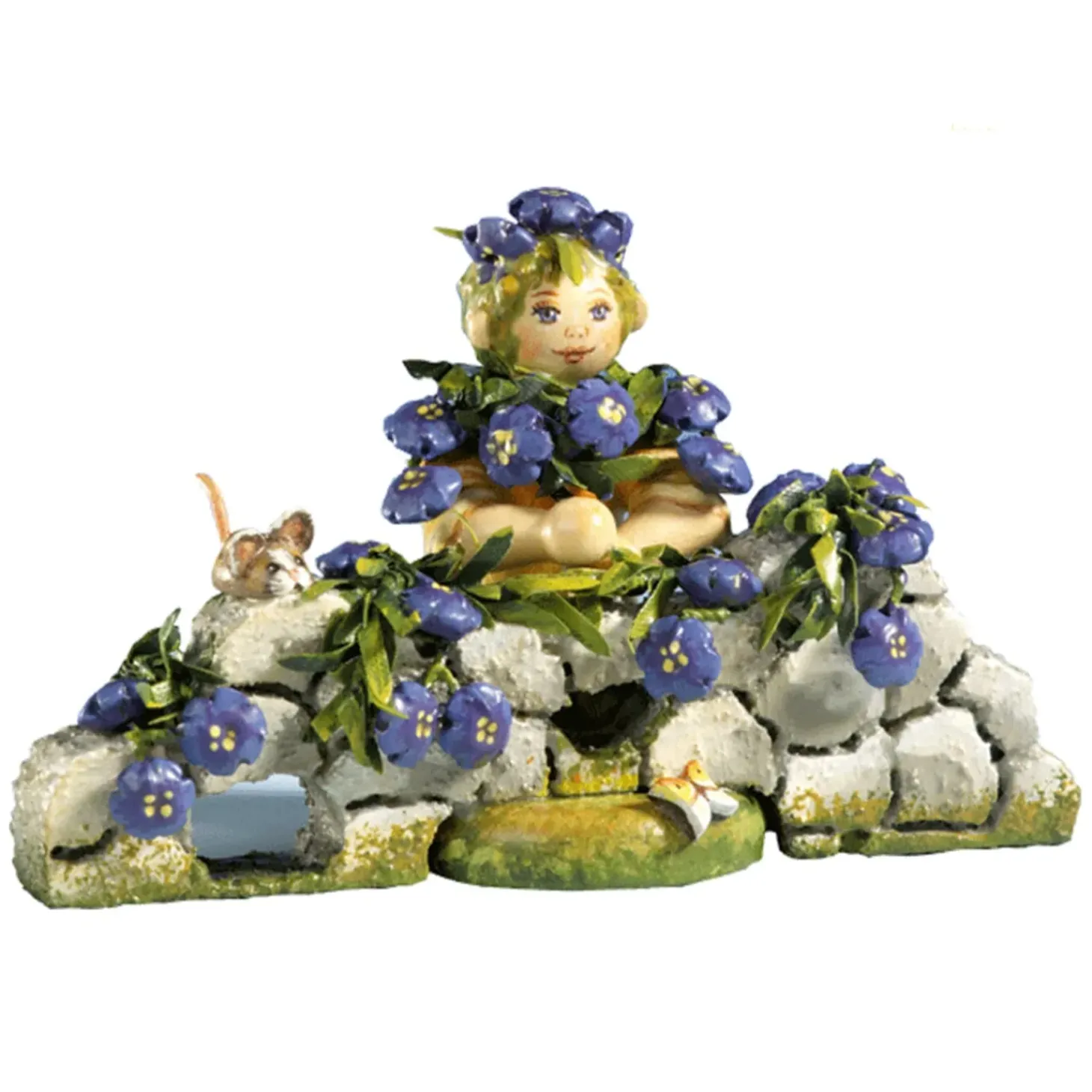 Blaukissen Blumenkind