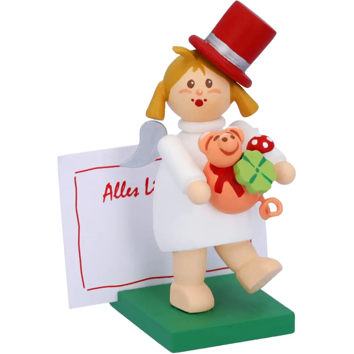 Engel Mit Glucksbringern "Viel Gluck"
