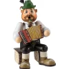 Holzknoddl "Bayerischer Musiker", Rauchermannchen