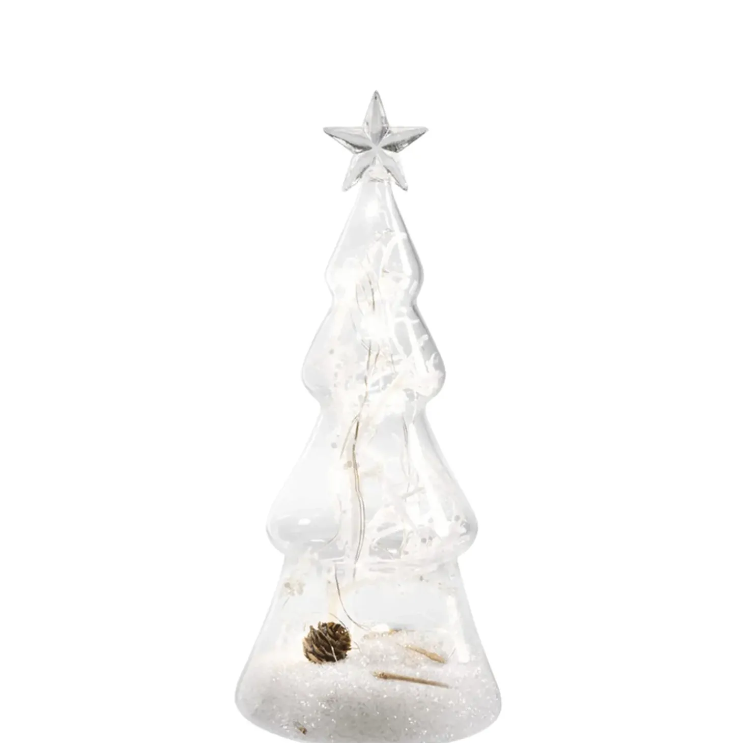 Led Weihnachtsglasbaum, 23,5Cm