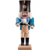 Nussknacker "Trommler", Blau/Lasiert, 20,5 Cm