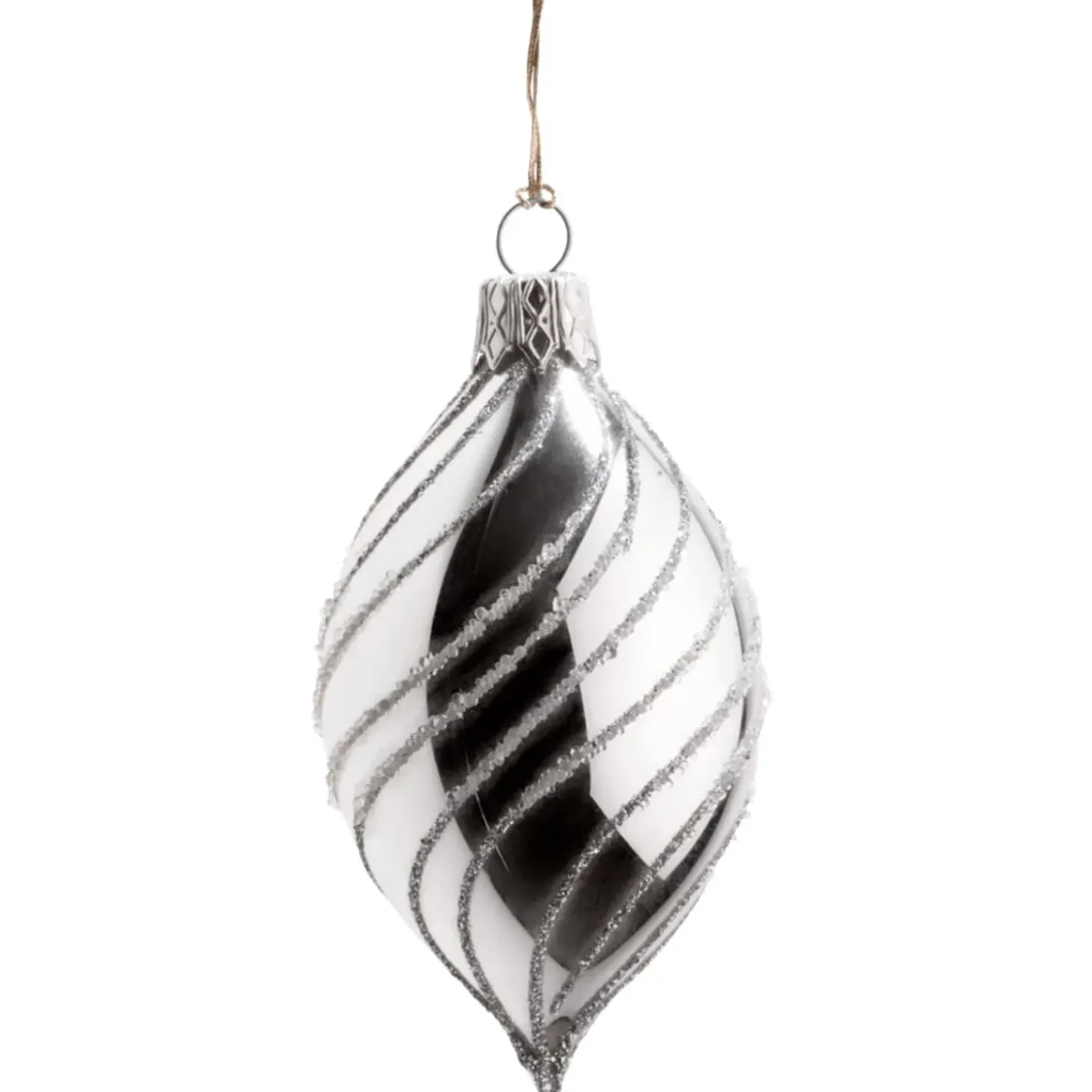 Olive Silber Mit Silber Spiraldekor