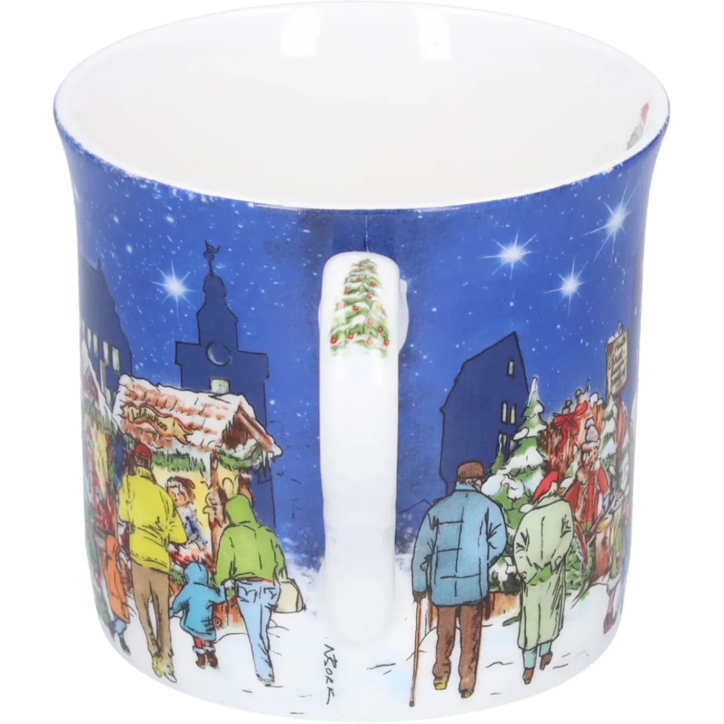 Porzellan-Tasse "Weihnachtsmarkt"