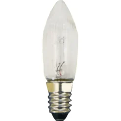 Riffelkerzen, 34V/3W/E10, Hohe 40Mm