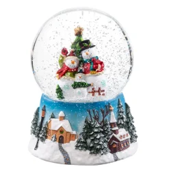 Schneekugel "Familie Schneemann"