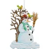 Schneemann Mit Baum