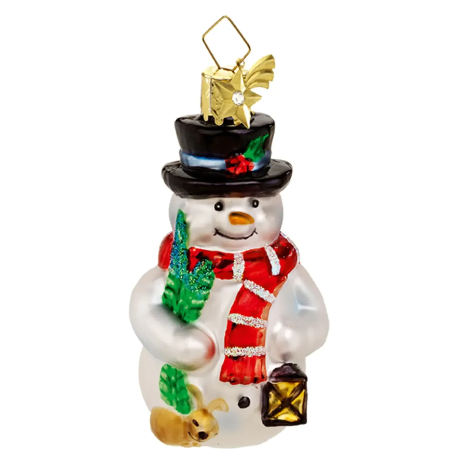 Schneemann Mit Laterne
