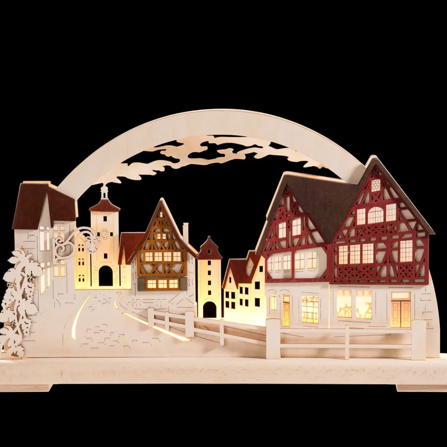 Schwibbögen "Rothenburg Plonlein", 115 V Mit Usb A-Anschluss