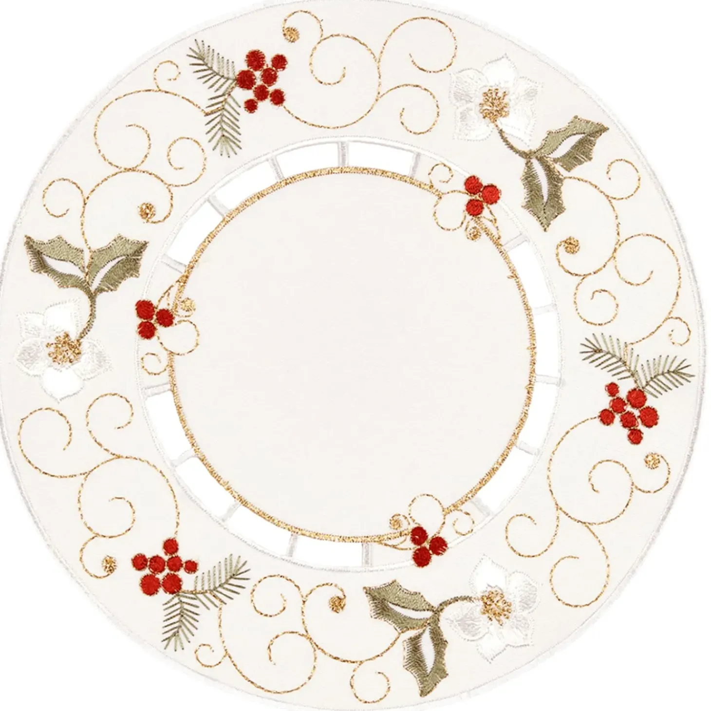Tischdecke "Christrose Weis", 20Cm