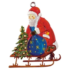 Weihnachtsmann Mit Schlitten