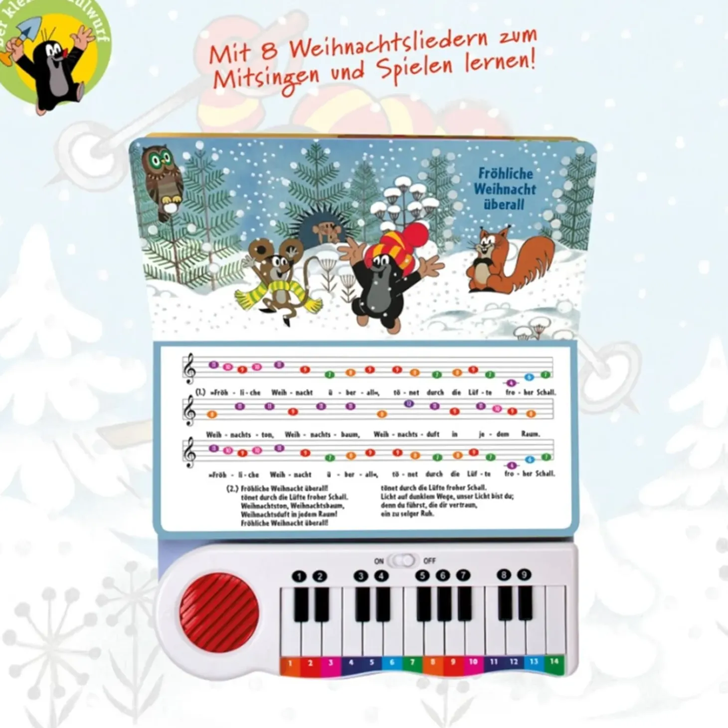 Winter-Klavierbuch "Der Kleine Maulwurf"